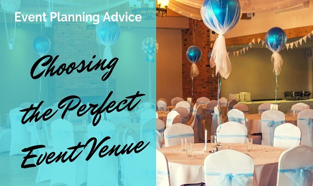 An Image saying choosing the perfect business event venue.