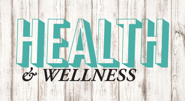 Text Written Health And Wellness Written In Blue Background.